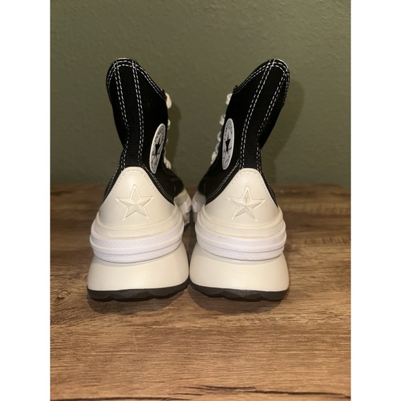 Converse Run Star Legacy CX High Mens 8.5 Black White Canvas Sneakers Boots - Picture 4 of 9